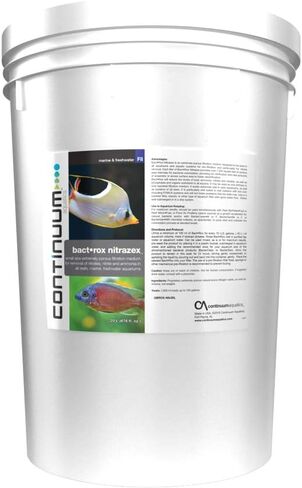 Continuum Aquatics Bact Rox Nitrazex - وسائط ترشيح مسامية صغيرة لإزالة النترات والنتريت والأمونيا في الشعاب المرجانية والمياه المالحة البحرية وأحواض المياه العذبة، 250 مل in Kuwait