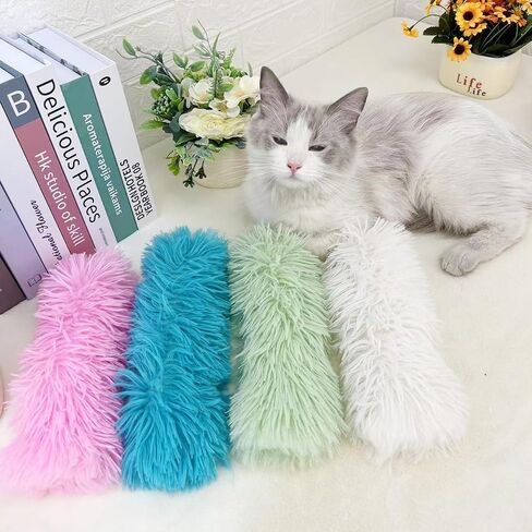 BetterJonny 8 Pcs Cat Toys Cat Pillows, 10.6inch Soft Plush Stuffed Cat Pillows Catnip Toys Cat Kicker Toy Plush Cat Sleep Pillow Interaction Fun Toy for Family with Multiple Cats in Saudi Arabia