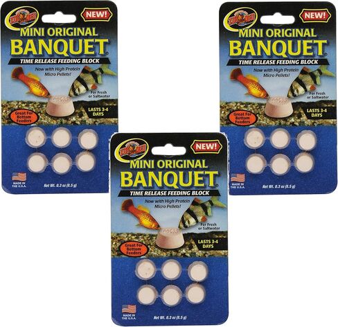 Zoo Med Laboratories Mini Banquet Block Feeders - 18 Blocks Total (3 Packs with 6 Blocks per Pack) in Saudi Arabia