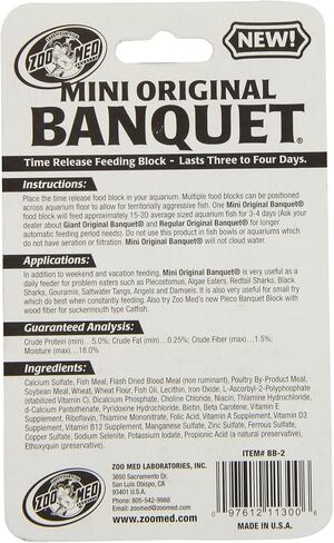 Zoo Med Laboratories Mini Banquet Block Feeders - 18 Blocks Total (3 Packs with 6 Blocks per Pack) in Saudi Arabia