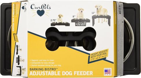 وعاء تغذية الحيوانات الأليفة الخاص بنا 52712851 من شركة Ourpets، Barking Bistro، فضي in Saudi Arabia