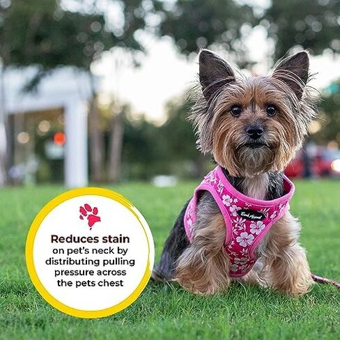 Bark Appeal Pink Camo Step-in Dog Harness for Small-Medium Pets – Soft Solid Mesh Vest Harness for Dogs & Puppies – Anti-Choke with Adjustable Strap & Heavy Duty Clip – XXXL in Saudi Arabia