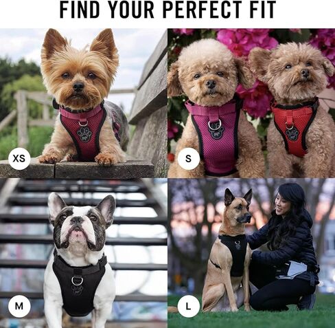 كندا بوش كل شيء بدون سحب الكلب - حزام المشي السهل للكلاب مع شبكة خارجية قابلة للتنفس، حزام مشي للكلاب قابل للتعديل in Kuwait