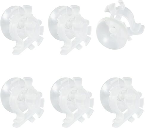 Aquarium Heater Suction Cups with Clips 6 PCS Black Air Hose Tube Holders Clamps for Fish Tank in Saudi Arabia