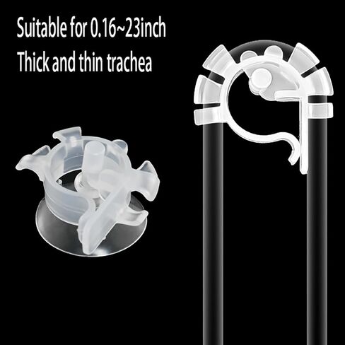 Aquarium Heater Suction Cups with Clips 6 PCS Black Air Hose Tube Holders Clamps for Fish Tank in Saudi Arabia