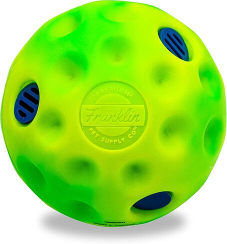 Franklin Ready Set Fetch! Laugh and Wiggle Ball – Interactive Dog Toy – Fun Giggle Sounds – Encourage Endless Play – BPA Free – Tough – No Batteries Required in Saudi Arabia