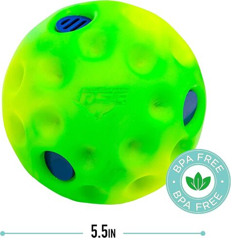 Franklin Ready Set Fetch! Laugh and Wiggle Ball – Interactive Dog Toy – Fun Giggle Sounds – Encourage Endless Play – BPA Free – Tough – No Batteries Required in Saudi Arabia