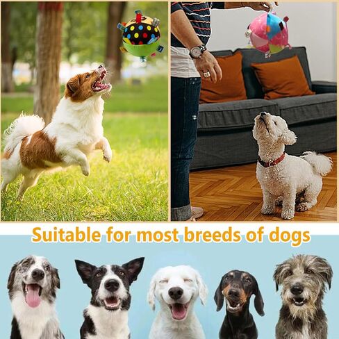 لعبة كرة للكلاب ذات صوت صرير للعب التفاعلي، ألعاب إثراء للكلاب مقاس 6 بوصات، لعبة كرة محشوة ناعمة للكلاب الصغيرة/المتوسطة/الكبيرة (بني وبرتقالي) in Kuwait
