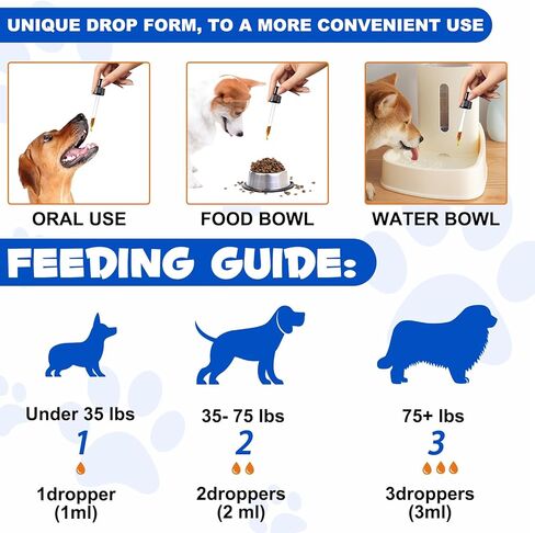 مكمل سائل لدعم الورك والمفاصل للكلاب، قطرات الجلوكوزامين للورك والمفاصل للكلاب، الجلوكوزامين للكلاب، يدعم صحة المفاصل، علاجات لتخفيف آلام مفاصل الكلاب، الجلوكوزامين السائل للكلاب in Kuwait