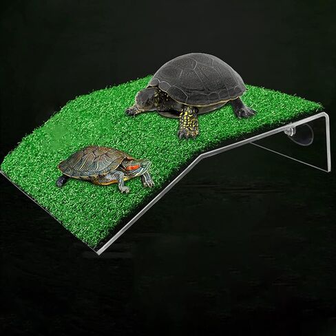 XMHF Turtle Basking Platform, Tortoise Ramp Reptile Ladder Resting Terrace Fish Tank Aquarium Turtle Dock Floating Decor for Reptile Frog Terrapin Large in Kuwait