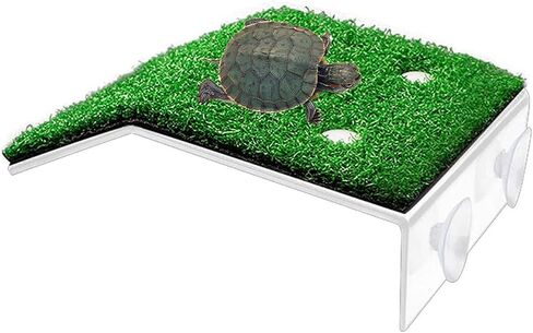 XMHF Turtle Basking Platform, Tortoise Ramp Reptile Ladder Resting Terrace Fish Tank Aquarium Turtle Dock Floating Decor for Reptile Frog Terrapin Large in Kuwait