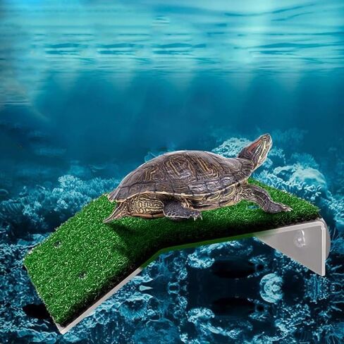 XMHF Turtle Basking Platform, Tortoise Ramp Reptile Ladder Resting Terrace Fish Tank Aquarium Turtle Dock Floating Decor for Reptile Frog Terrapin Large in Kuwait