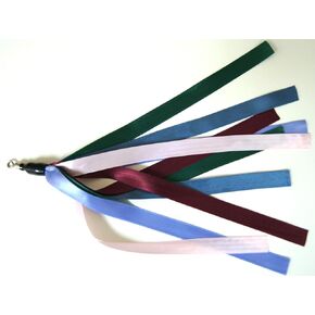 Ribbon, Leather and Fur Attachment Cat Toys - Fit Wildcat and Popular Bird and Catcher Type Wands/Poles (Rabbit Fur Chaser)