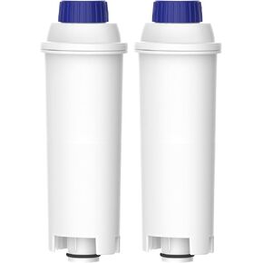 AQUACREST TÜV SÜD Certified Coffee Water Filter, Replacement for De'Longhi 5513292811, DLS C002, CFL-950, SER3017, ECAM/ETAM Series, EC680, BCO420 (Pack of 2, Packing may vary)