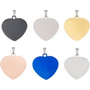 Dog ID Tags, 6 PCS Stainless Steel Cat Dog ID Tags with 6 Pieces Keys Rings Double Sided Dog Personalized Name Tags for Dogs Cats Puppy Kitten, Round