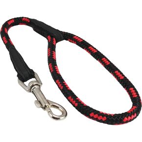 Dogs My Love 18-inch Rope Dog Leash Short (Green/Black, Large 1/2" (12mm) diam)