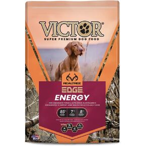 Victor Super Premium Dog Food – Realtree Edge Energy Dry Dog Food for Highly Active Dogs – Gluten Free Dog Food with Glucosamine and Chondroitin for Hip and Joint Health, 40 Lb