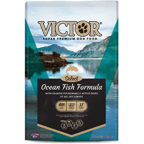 Victor Super Premium Dog Food – Select - Ocean Fish Formula – Gluten Free Dry Dog Food for All Normally Active Dogs of All Life Stages, 5lbs