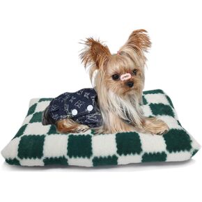Puppy Crate Bed 22 x 13 Washable for Small Dogs Non Chewable Material XS 22 Inch Plush Washable Crate Mat for Cages Sofa Protecter