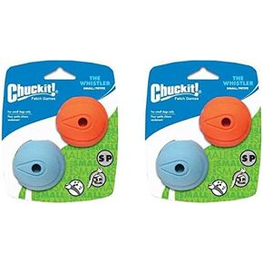 Chuckit! Canine Hardware Whistler Ball Small (4 Pack)