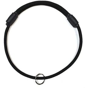 National Leash Large Dog ID Only Collar- The Original Snickers Collar- Black