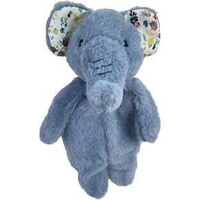 Pet Lou Floppy Elephant Plush Squeker Dog Toy, 13-inch Height, Blue