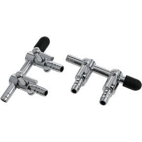 Haidong 2-Way Aquarium Metal Gang Manifold Stainless Steel Air Flow Splitter Pump Lever Valve Aquarium air Valve -2PCS