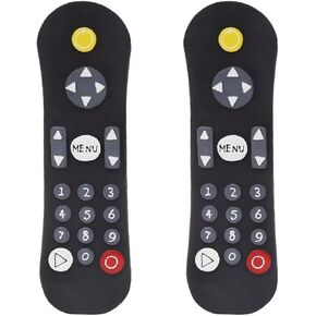 Teething Puppy Toys | TV Remote Squeaky Dog Toy by Frisco | Pack of 2 | Perfect size for small dogs and puppies | Extra loud squeaker