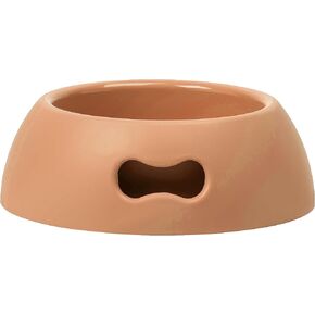 United Pets Pappy Dog Bowl for Dogs and Cats | BPA Free Premium Water and Food Pet Bowls Feeder for Small to Medium Pets | Eco Friendly & Pet Safe Food Grade Materials | Made in Italy | Taupe -12 Oz