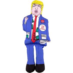 Farfel's Farm and Rescue - Very Stable Genius Trump Dog Squeaker Toy for Large and Small Dogs of any Political Persuasion