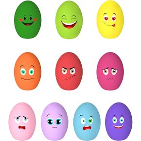 Dog Toys Squeaky, [5 Pack] Soft Puppy Egg Balls, Funny Interactive Squeak Pet Chew Toy for Puppies Small Medium Breed