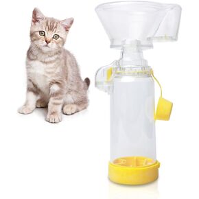 Aerosol Chamber for Pets Inhaler Spacer for Cat or Dog, Pet Medication Delivery Chamber for Respiratory Conditions, Vet Recommended