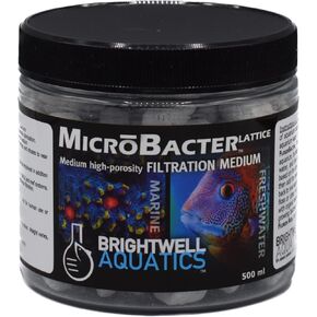 Brightwell Aquatics MicroBacter Lattice Medium – Porous Biological Filtration Medium for use in Freshwater, Planted, Brackish Aquariums and Systems, 2 Liter