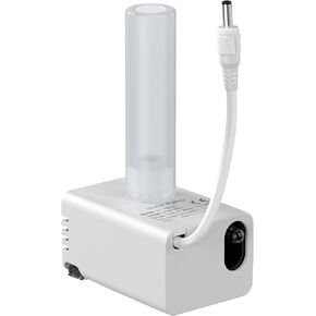 Cat Water Fountain Pump, Cat Fountain Replacement Pump, Super Silent, 1.5W Low Power Consumption, Long Service Life, with LED Light, Easy to Clean, Suitable for B1