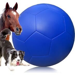 Herding Ball for Dogs Medium,18" Collie Ball for Blue Heelers Australian Shepard Cattle Dog Horse Balls | Large Ball for Dogs | Dog Herding Ball for Horse Dog Toys Gifts (Blue)