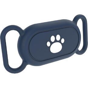 AirTag Dog Collar Holder SmartTag2, Waterproof Silicone Case for Pet, Cat, Anti-Lost Resistant Protective Cover Accessory for Galaxy Smart tag2 (Pink, 1 Pack)