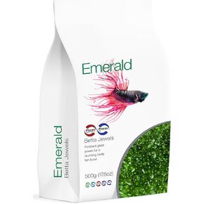 Pisces USA Emerald Green Betta Jewels 17oz for Siamese Fighting Fish, Betta Fish, Goldfish, Guppies, one size (AM-BETTA100)