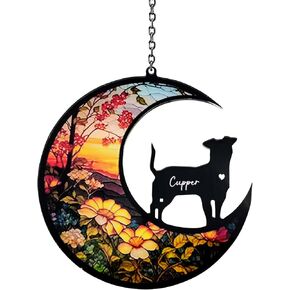 Stained Glass Dog Memorial Gifts for Loss of Dog, Pet Loss Suncatcher, Gifts for Dog Lovers, Dog Memorial Ornament Loss of Pet Sympathy Gift