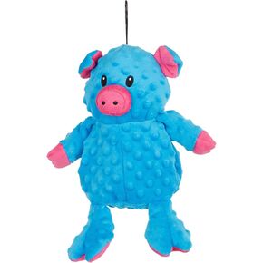 Sqeaky Plush Durable Dog Toys with Multi-Colour ,Dotty Friends for Dog by Petlou (12 Inch Dotty Friends Pig)