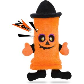 HGB Halloween Dog Toys, No Stuffing Pumpkin Dog Toys for Large Medium Small Dogs with Squeaky Water Bottle, Plush Dog Toys to Keep Them Busy, Puppy Teething Toys for Boredom & Enrichment
