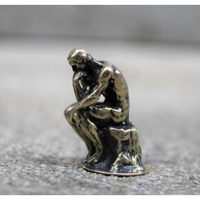 The Thinker by Rodin Sculpture Classic Brass Decorating Figurine