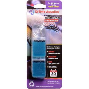 DrTim's Aquatics Reef Safe Waste-Away Time Release Gel - Natural Fish Tank & Aquarium Leave-in Waste Management Solution for Dissolving Cleaning Organic Sludge 2 Pack Treats 20 gal