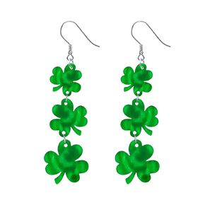 St Patricks Day Stud Earrings for Women Trendy, Small Four Leaf Clover Stud Earrings for Women Hypoallergenic,Gold and Green Earrings as St Patricks Day Accessories Gifts for Girls