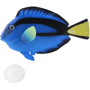 Aquarium Artificial Fish Lifelike Plastic Artificial Moving Floating Fishes Ornament Decorations Fish Tank Floating Fake Tropical Fish Funny Luminous Silicone Fish(02#)