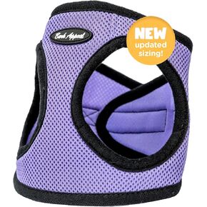Bark Appeal Lavender Step-in Dog Harness for Small-Medium Pets – Updated Sizing, Re-Measuring is Essential – Soft Vest Harness – Anti-Choke with Adjustable Strap & Heavy Duty Clip – XXXL