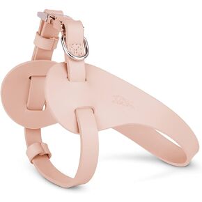 Fashionable Microfiber Leather Dog Harness -[X903] Escape Proof Dog harness Easy On Easy Off Soft Waterproof Dog Harness with Luxury Durable Golden Hardware Puppy Harness for Litter Small,Middle Dogs