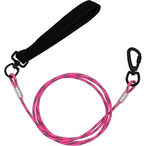 4/5/6 FT Chew Proof Dog Leashes with Comfortable Handle, Steel Cable Lead for Control Large or Medium Dogs Walk and Train, Heavy Duty with Rotate Clasp and Double Buckle (6FT,Blue)