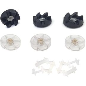 Replacement Parts for NutriBullet Blender 600W 900W 1000W 1200W Series，Top Base Gear & Rubber Blade Gear with Shock Pad ，Blade Replacement Parts Compatible with NutriBullet blender