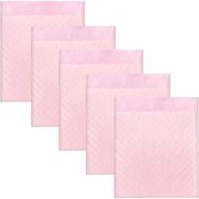 5 Count Large Dog Pads for Puppy Pee Potty Training, 4-Layer 24" x 24" Pink Disposable Pads with Quick Drying and Super Absorbent for Pets and Wee Wee Doggy