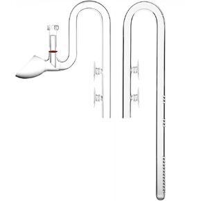 Glass Lily Pipe Set Outflow with Surface Skimmer & Multi-Level Water Intake (17mm for 16/22mm (5/8'' i.d.) tubing)